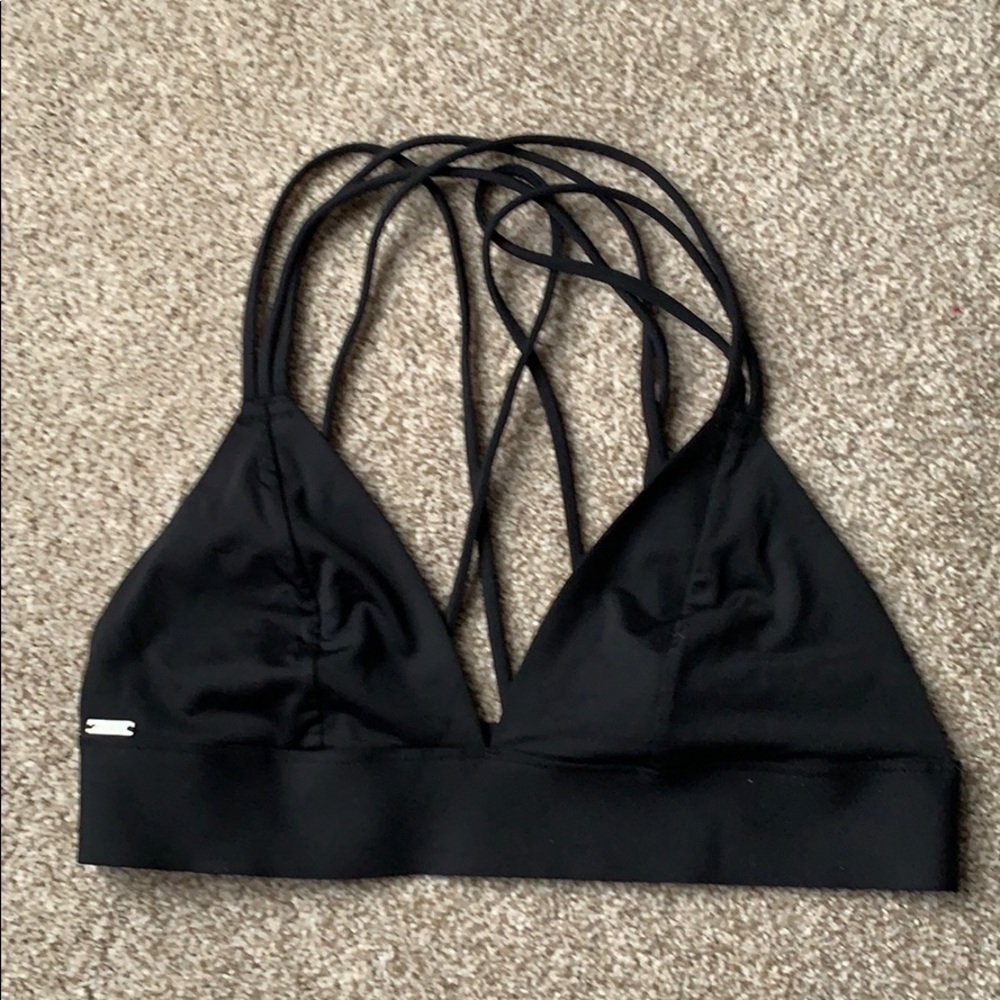 Black criss-cross bralette